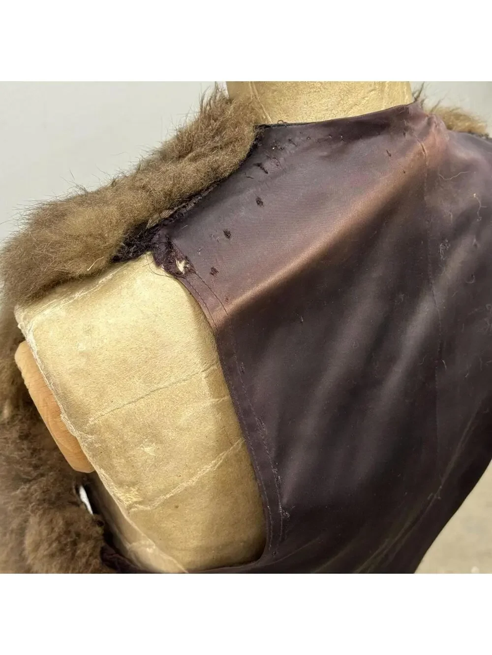 Vintage 60s 70s Rabbit Fur Western Film Costume Vest